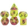 7 шт. светящихся многогранных кубиков D4-D20 DND Dice Set Digital Dice D4 D6 D8 D10 D% D12 D20 для ролевой игры TRPG