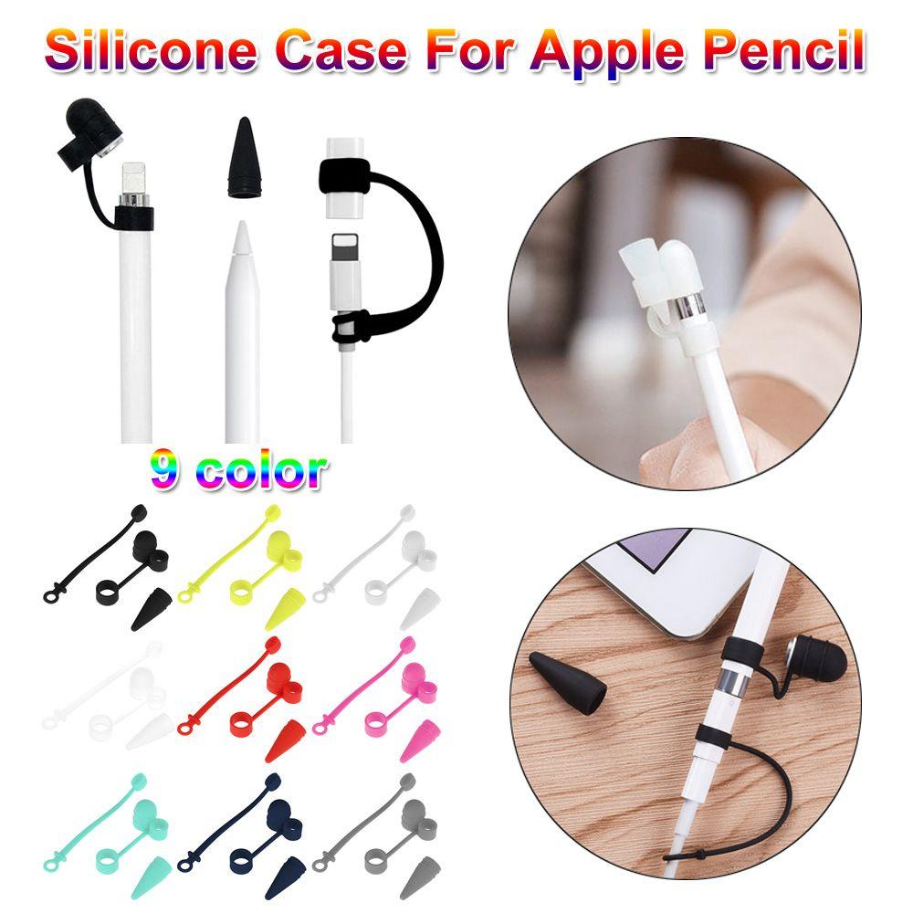 New 3 in 1 Anti Lost Strap Silicone Case Nib Cap Cover Holder