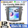 9,7" 2 Din Android 12 автомобильный радиоприемник для Toyota Corolla E140 E150 2006 - 2013 мультимедийный видеоплеер GPS 4G Carplay Auto Stereo RDS