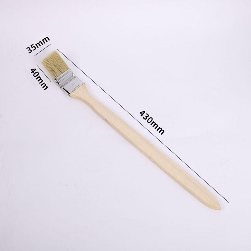 Mixed Pig Mane Hair Elbow Paint Brush Solid Wood Handle Universal Bristle Brush  Painting