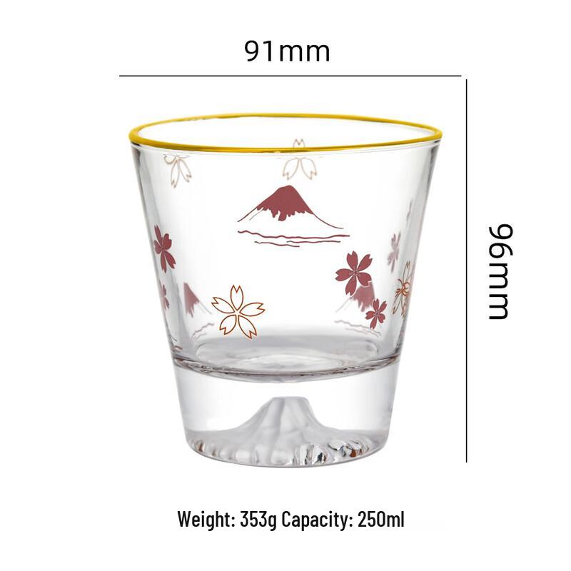 Shangqi Iceberg Gold Rim Glass Cup