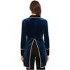 Women Velvet Swallow Tailed Coat Casual Long Sleeve Lapel Blazer Jacket Carnival Cosplay Party Costume