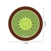 Round Fruit Coasters Creative Natural Rubber Water-absorbent Non-slip Mats Simple Easy To Take Care of High Temperature Coaster