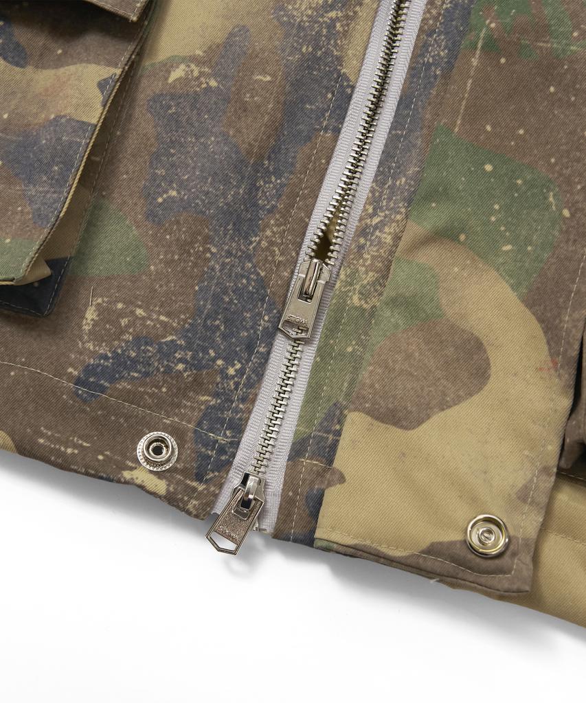 Stigma S56 Oversized Crop Military Jacket Camo