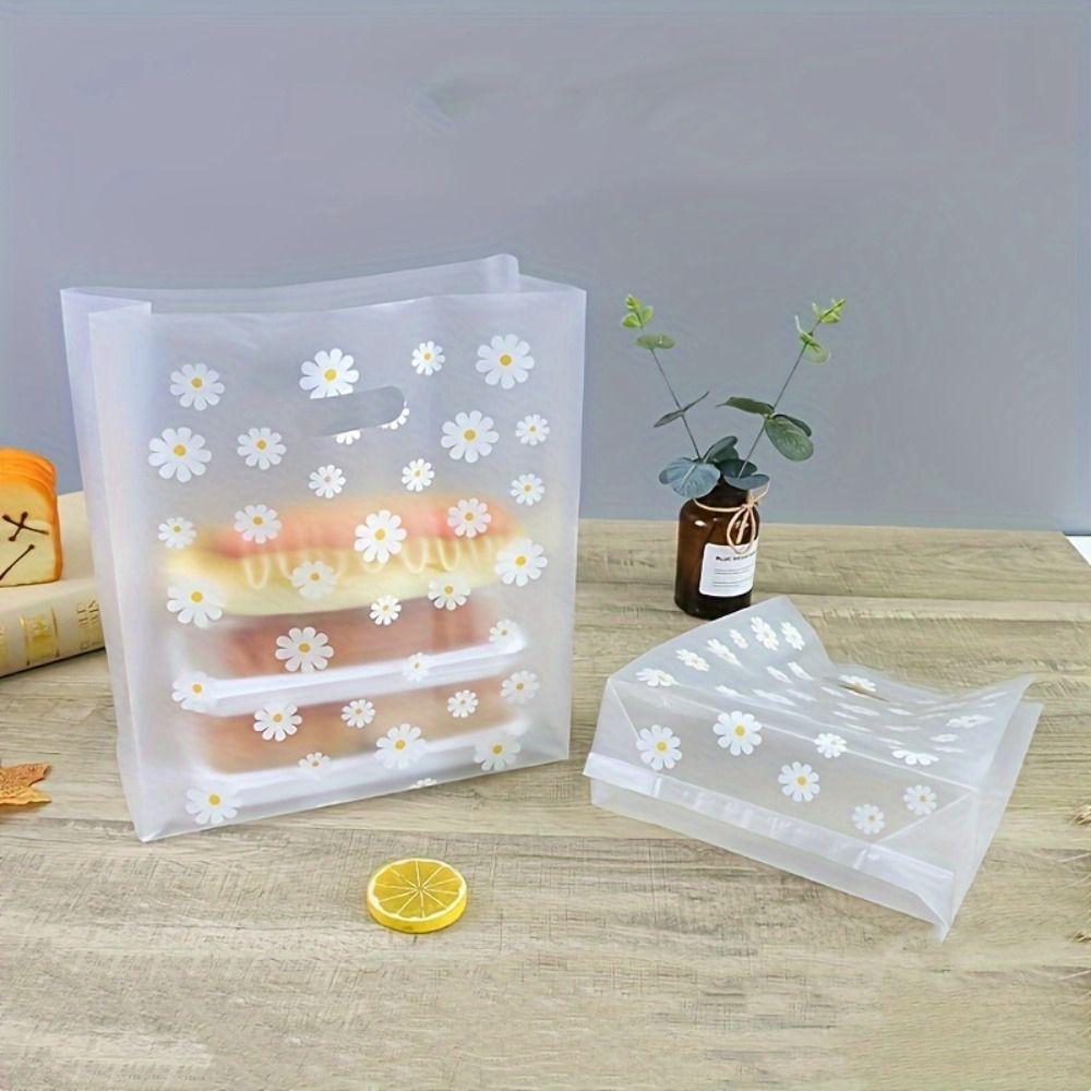 50 шт. Пластиковый подарочный пакет Pretty Little Daisy, мини-упаковка для торта, упаковка для еды