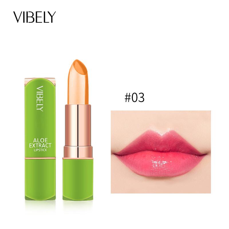 VIBELY Jelly Change Lipstick Aloe Veority Constellation Corporal Cosmetic Seven Color Увлажняющая увлажняющая помада