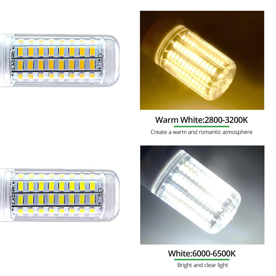 E27 LED Lamp LED SMD 5730 220V Corn Light Bulbs 36 56 72LEDs Lamparas LED Chandelie For Home Decoration Ampoule Led Light
