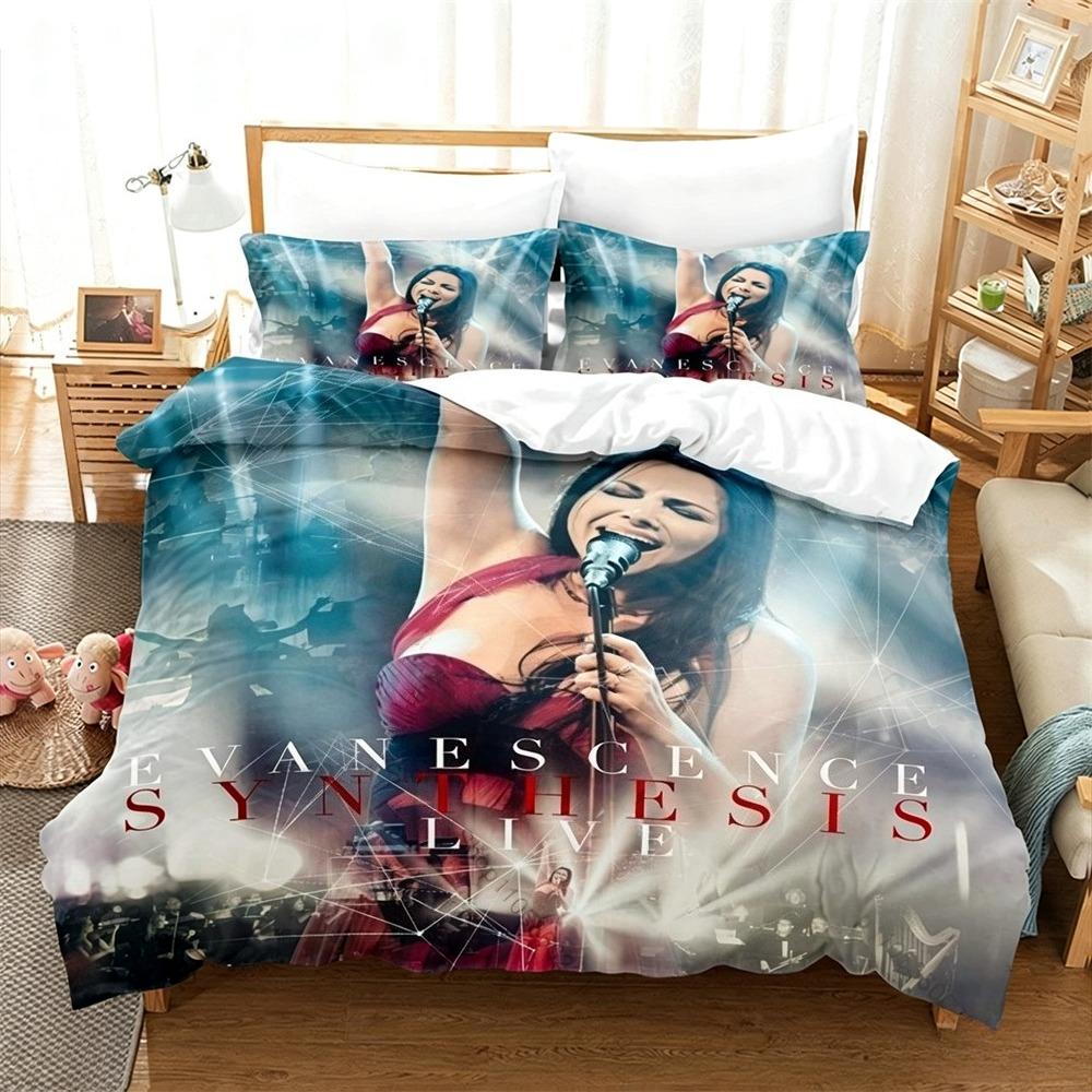 3D Print E-Evanescence Bedding Set Single Twin Full Queen King Size Bed Set Adult Bedroom Duvetcover Sets Kids Girl Boys Gift