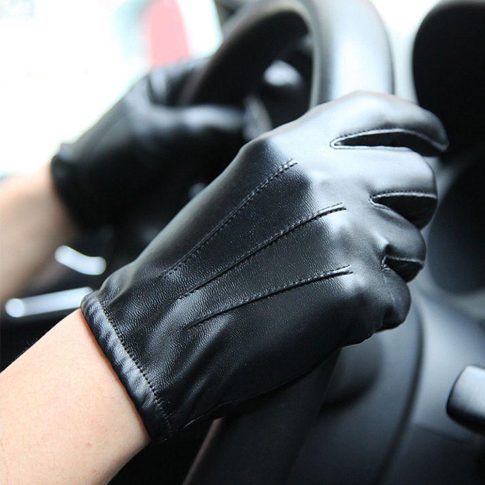 Waterproof Winter Full Finger Gloves Gloves Fashion Accessories Men Leather Mittens