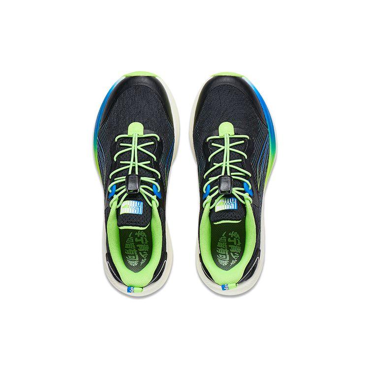 Кроссовки для бега Li Ning Lightweight с технологией амортизации, нескользящие, с низким верхом, детские кроссовки для бега, черные YKFT062-3