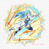 Asuna Pixel Art Asuna Kirito Iron On Patches For Clothing Applique Stickers On Clothes Heat-Sensitive Custom Patch