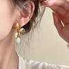 Серьги-капли из серебра 925 пробы, обручи, жемчуг, лист, винтажные, неправильной формы, для женщин, девушек, подарок, модные украшения, дропшиппинг