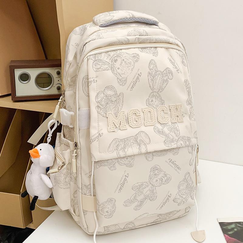 School Bag College Student Girl High School Student Burgundy Male Backpack Junior High School Student Elementary School Student