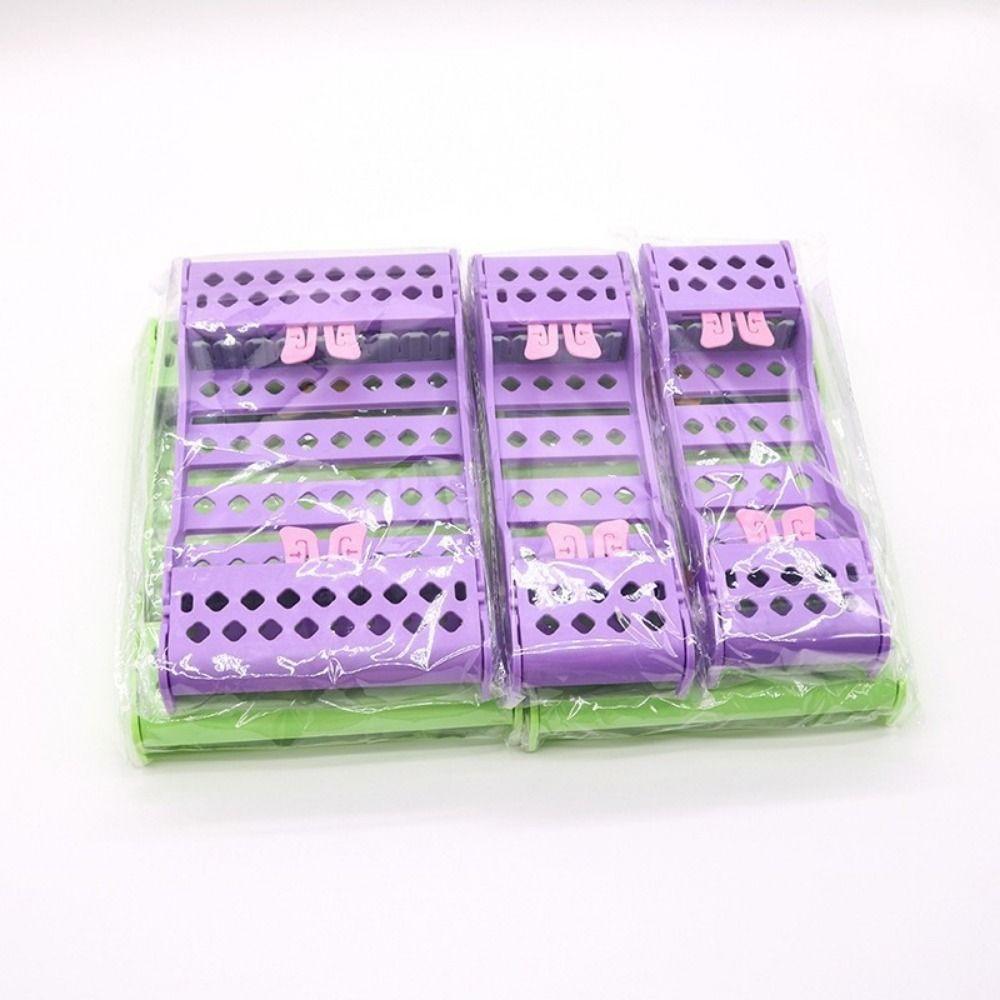 Multicolor Dental Disinfection Rack Plastic Dental Burs Holder Sterilization Tray Rack  Laboratory