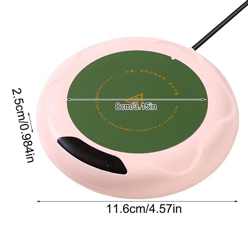 USB-подогреватель для кофейных кружек, умный подогреватель для чашек чая для стола, 3 температурных режима, умный электрический подогреватель для напитков, портативная кофейная кружка