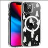Прозрачный Милый Магнитный Чехол-Череп для iPhone 15/16/17 Pro Max – Полное Покрытие