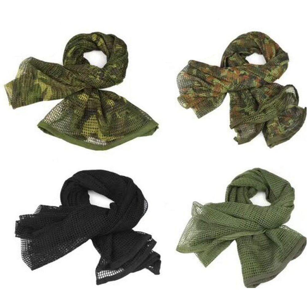Outdoor Sport Head Shawl Camouflage Mesh Net Camo Scarfs Camping Scarf Neck Scarf Cycling Scarf