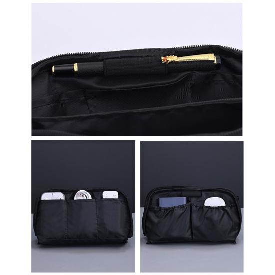 Сумка для электронных аксессуаров Многосекционный дорожный органайзер для технических аксессуаров Водонепроницаемый чехол из искусственной кожи