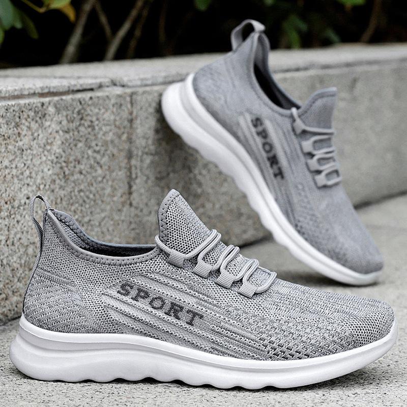 Fashion Spring and Summer New Breathable Men's Shoes, Thin, Anti Slip and Wear-resistant Running Sports and Leisure Shoes