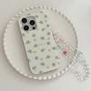 Imd Bracelet Blue Flower Shockproof Phone Case For Iphone 14 Pro Max 11 12 13 Promax Back Cover Cute Cartoon Conque