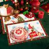 Santa Claus Christmas Placemat - Heat Insulating Dining Table Mat for Home & Restaurant