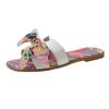 Women Beach Sandals Outdoor Flip-flops Bow Women's Slippers  Summer Slides Fashion Sandals Shoes For Woman Bathroom Slippers