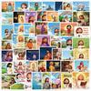 50 Cartoon Character Waterproof Stickers for Water Bottles, Phones, Laptops, and Suitcases
