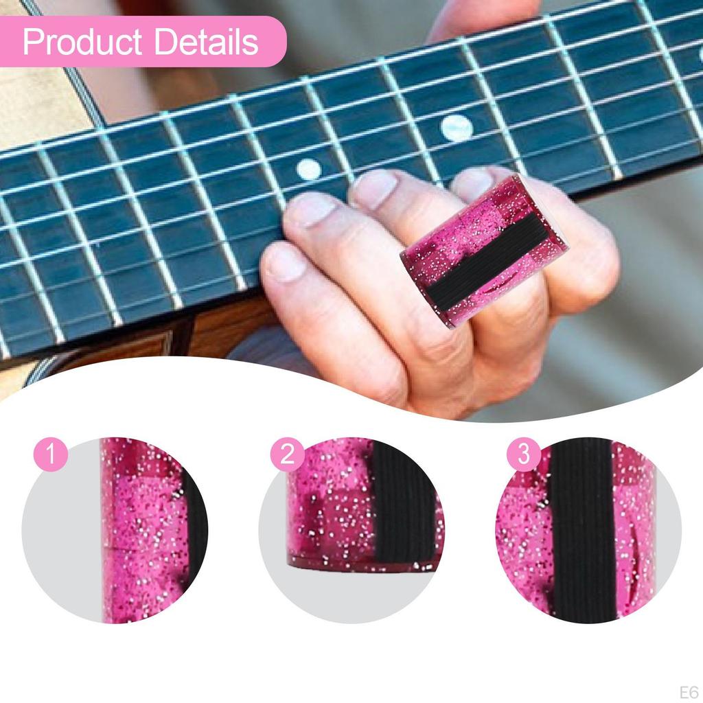 Компактная и ритмичная гитарная трещотка для пальцев с эластичным ремешком, идеально подходит для банджо, акустической гитары.