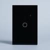 Glass Touch Smart Switches for Lights, 1 Gang White Black Flush Wall Switch APP Control Compatible with Alexa and Google Home