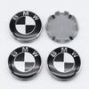 FA6Car Black White BMW Logo Front Hood Emblem 82mm Rear Badge 74mm Wheel Hub Cap 56mm 68mm steering wheel sticker 45mm Accessories