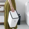 Rectangular Trash Can with Lid Waste Bins Wastebaskets Trash Bin  Kitchen