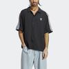 Adidas Originals X Home Of Classics Striped Logo Short Sleeve Shirt Men Tops Black HS2074