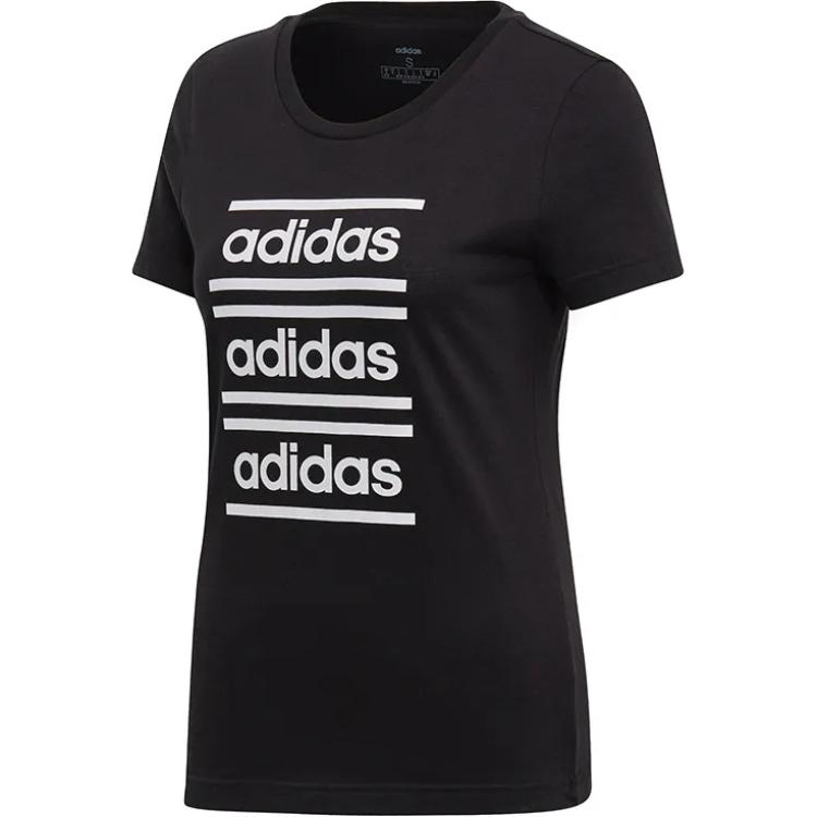Adidas T Shirt Women's Black White EH6458