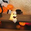 3D Halloween Ghost Reading Book Lamp Ghost Statue Ghost Reading Night Lights Gifts LED Night Lamp