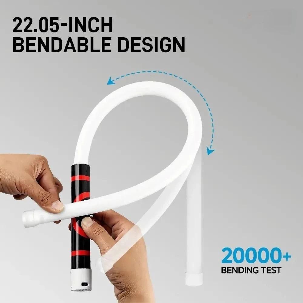 High-Lumen Silicone LED Flashlight Stick 3 Brightness Modes Portable Flexible Work Light Long Battery Life
