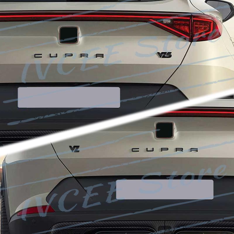 zjcr6 Car Accessories Metal VZ VZ5 Emblem Rear Trunk Body Badge Sticker For Seat Arona Altea Leon Ibiza Ateca Cupra Alhambra E-Racer