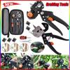 New Labor Day New Grafting Machine Garden Tools with 3 Blades Chopper Tree Grafting Tools Secateurs Scissors Grafting KIT Cutting Pruner