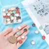 SUPERFINDINGS 50 шт. 5 цветов круглые якоря из сплава морские подвески красочные эмалевые подвески для изготовления ювелирных изделий своими руками браслетов ожерелий