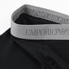 Мужские боксеры Emporio Armani, однотонные с логотипом, 3 шт., размер M, черный/серый, EM000260 AF20671 MC374, Сделано в Италии [Параллельный импорт]