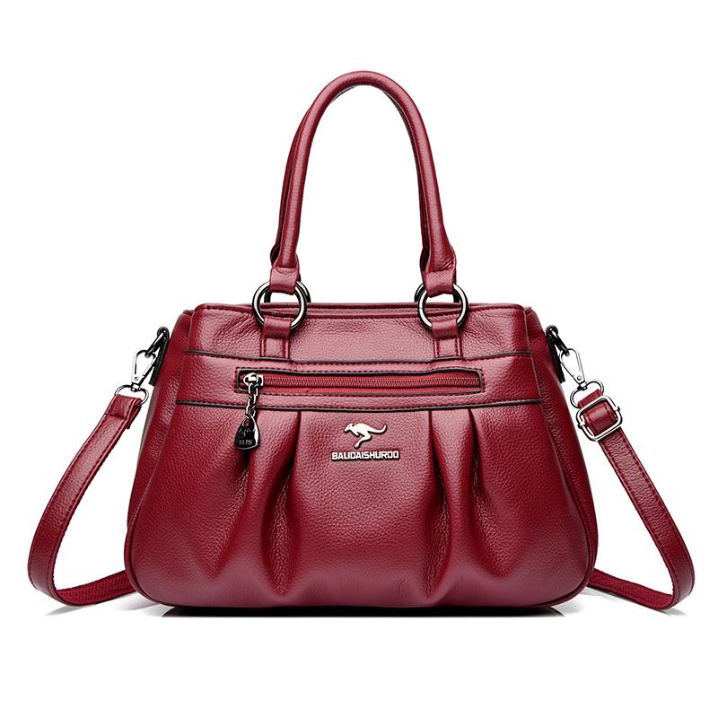 Вместительная сумка-тоут для женщин/Кожаная Женская/Женская Кожаная Сумка с Драпировкой