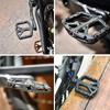FIFTY-FIFTY MTB Bike Pedals, Non-Slip MTB Nylon Composite Pedal, 9/16" Lightweight and Wide Flat Platform Pedals