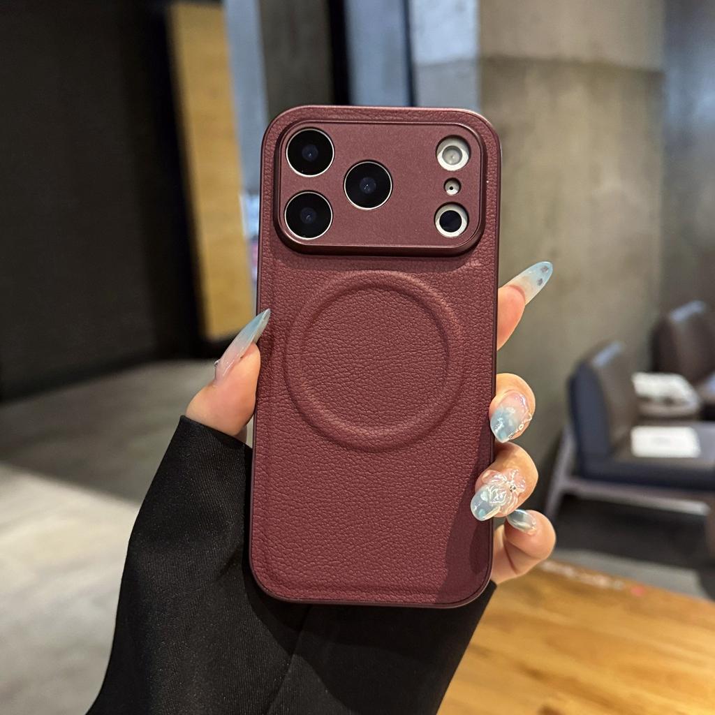 Luxury Skin-Feel Magnetic Phone Case For iPhone 18 Pro Max 17 16 15 Pro Plus Shockproof Bumper Camera Protection Back Cover