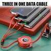 3 In 1 Car USB Super Fast Charging Retractable Data Cabl For BMW X3 X5 M5 M3 E46 E90 E60 F10 E39 F30 E36 G30 E87 E70