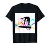 Gymnastics Balance Beam Colorful Swirl T-shirt