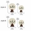 Round Ramadan Plaque Resin Middle Eastern Festival Ornament Arabic Calligraphy Plaque  Living Room
