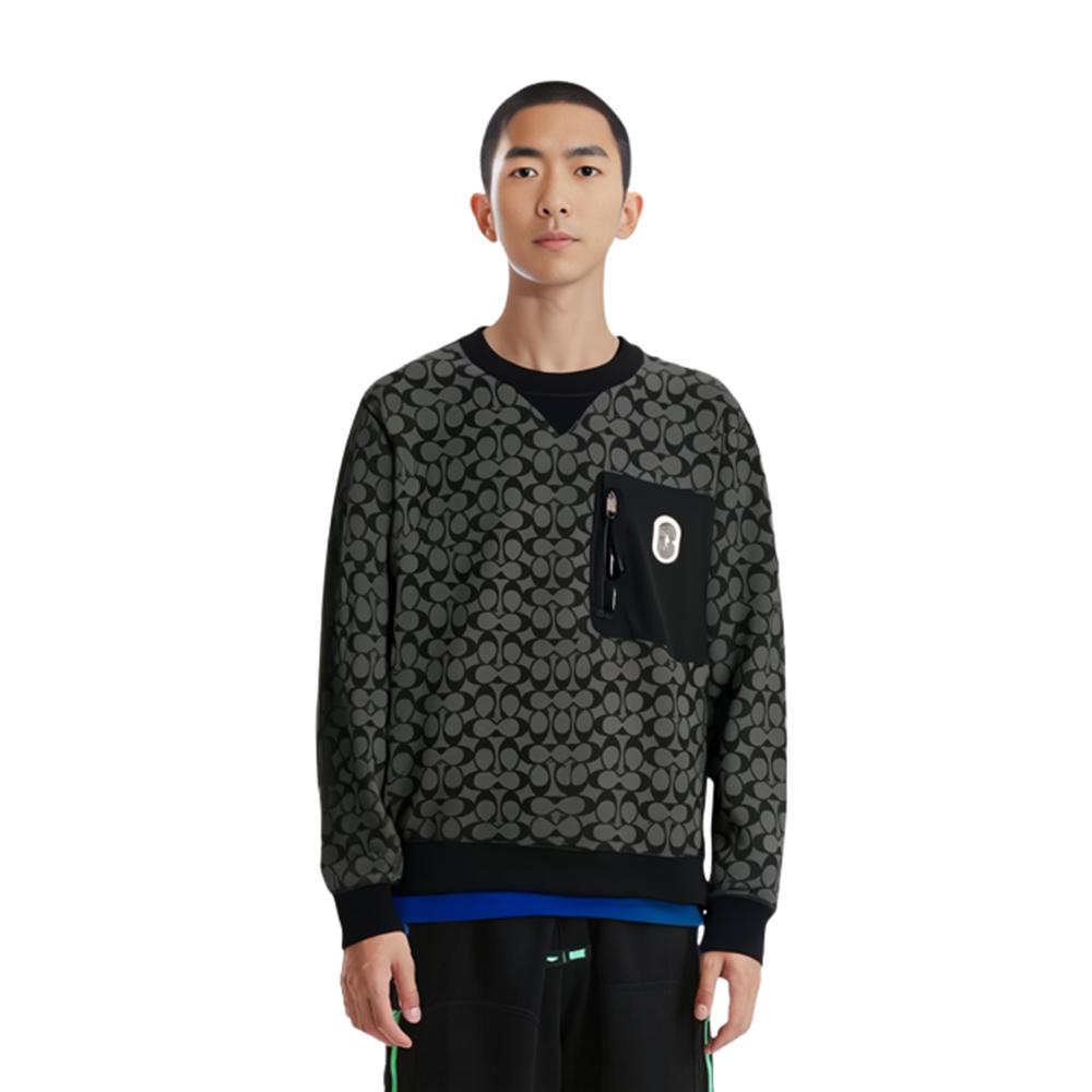 COACH SS23 Sweatshirt Men's Gray 89748-OY2
