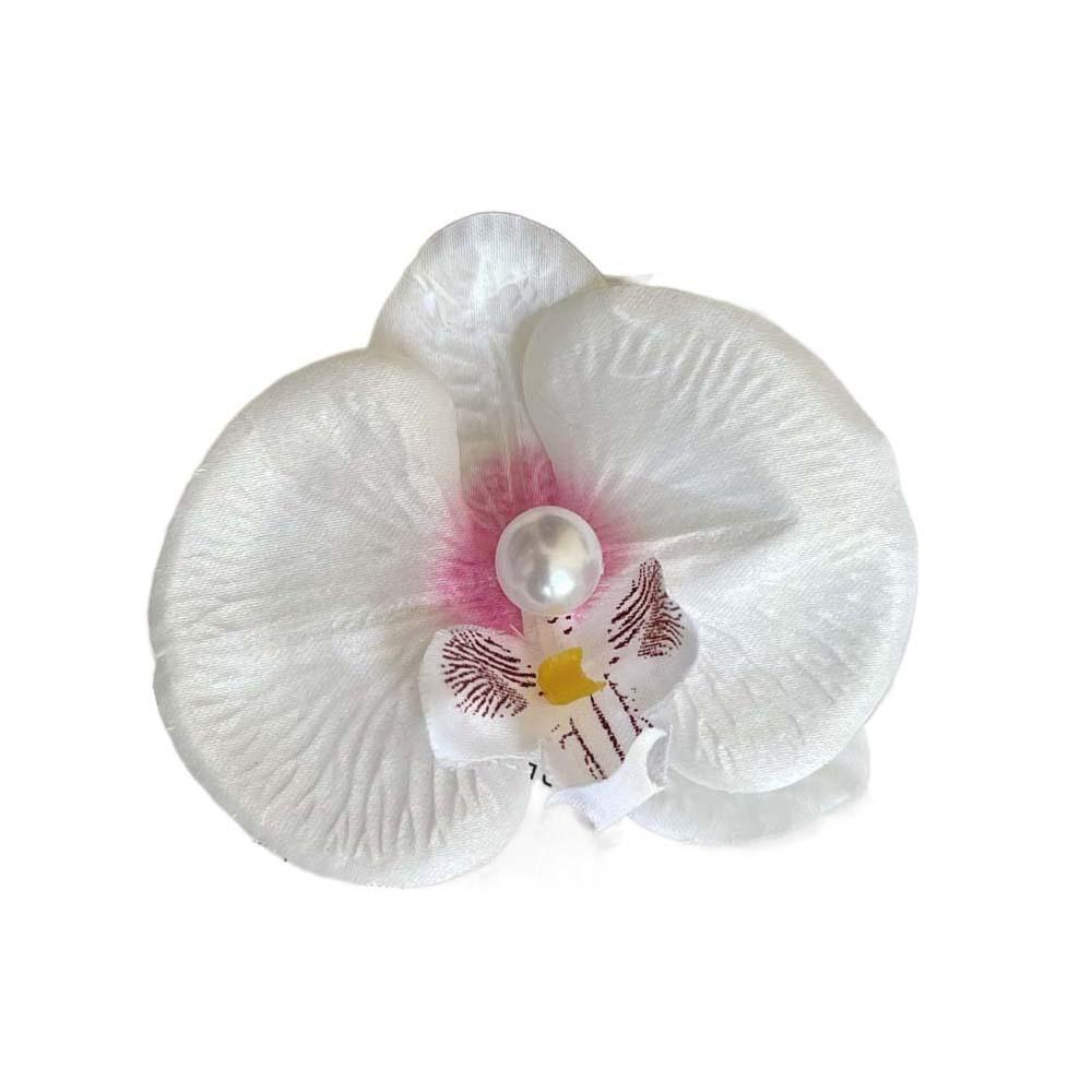Thai Style Orchid Flower Hairpin Sweet Women Side Clip Butterfly Orchid Hair Clip Beach