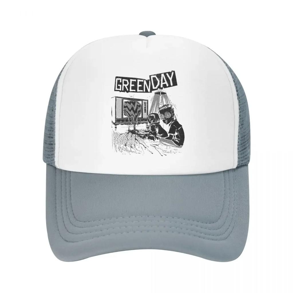 Green Day Dookie Kerplunk Insomniac Nimrod Pop Punk Rock Warning Baseball Cap Trucker Hats Breathable Outdoor
