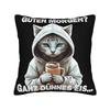 Decorative Pillowcase Guten Morgen Ganz Dnnes Eis Merchandise Seat Throw Pillow Case Cover Zippered Multi-Size