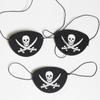 12Pcs Felt Pirate Eye Skull Eye Skeleton Captain Eye Mask Pirate Theme Decor Dropshipping